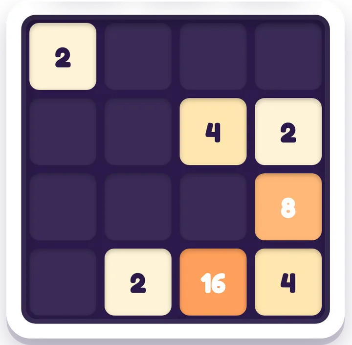 2048 — Mathe game board