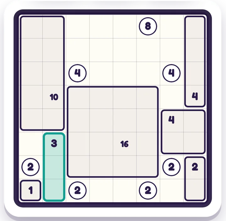 Box Split — Matematica game board