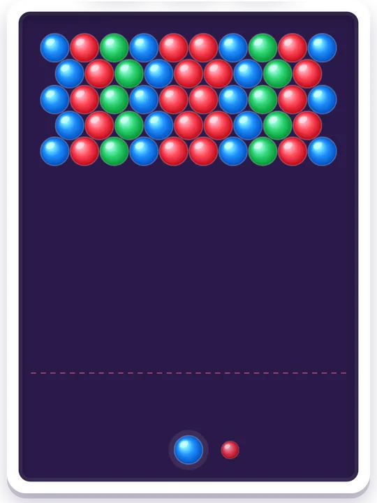 Bubble Shooter — Arcade game board