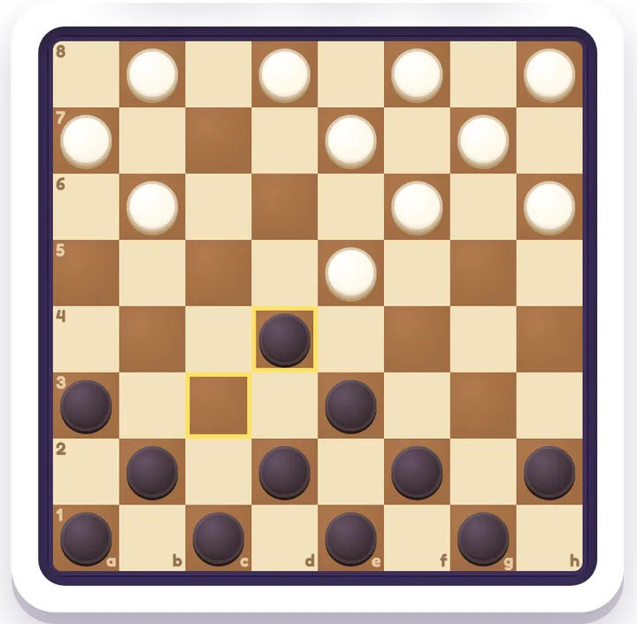 Checkers — Brettspiele game board