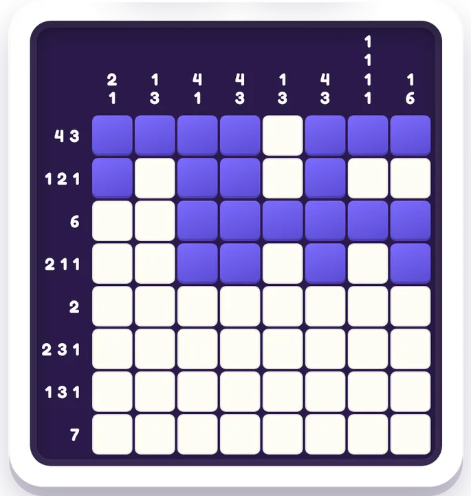 Nonogram game board