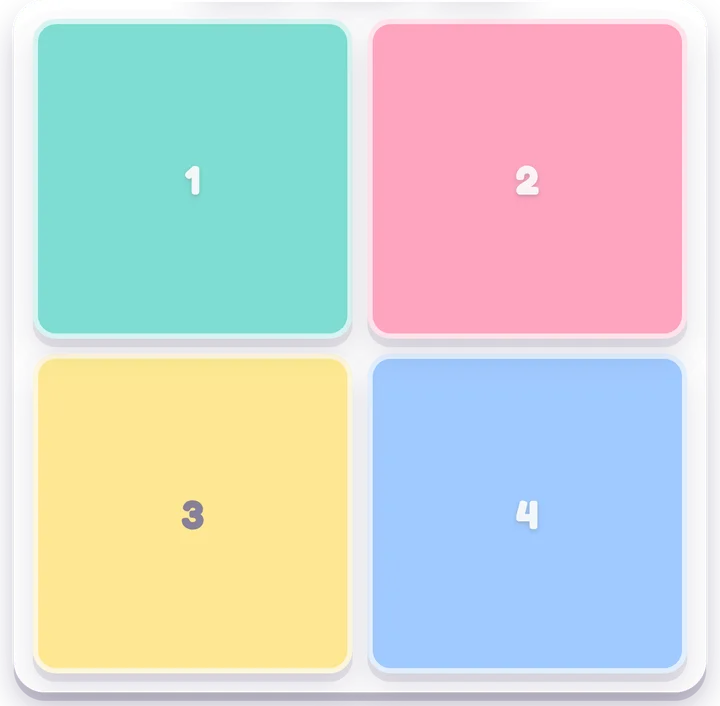 Simon game board