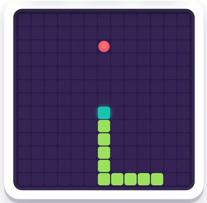 Snake — Arcade game board