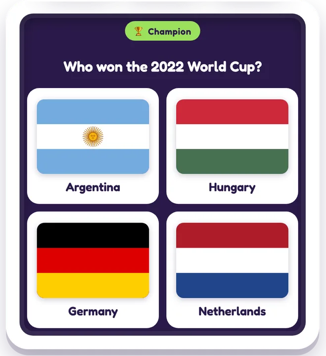 Soccer Cup Quest — Sports game board