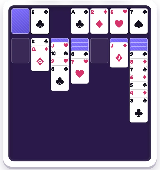Solitaire — Carte game board