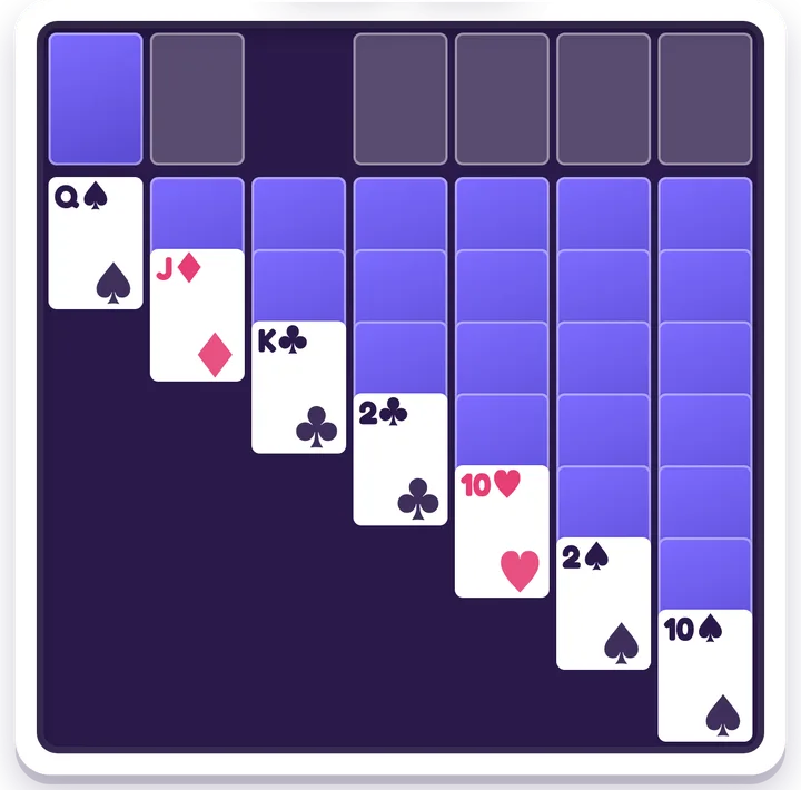 Solitaire — Cartes game board